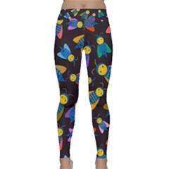 Bees Animal Insect Pattern Classic Yoga Leggings by Nexatart