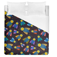 Bees Animal Insect Pattern Duvet Cover (queen Size) by Nexatart