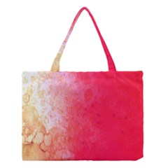 Abstract Red And Gold Ink Blot Gradient Medium Tote Bag by Nexatart