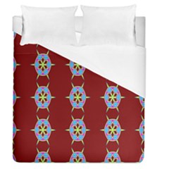 Geometric Seamless Pattern Digital Computer Graphic Wallpaper Duvet Cover (queen Size) by Nexatart