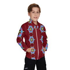 Geometric Seamless Pattern Digital Computer Graphic Wallpaper Wind Breaker (kids) by Nexatart