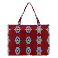 Geometric Seamless Pattern Digital Computer Graphic Wallpaper Medium Tote Bag by Nexatart