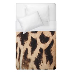 Yellow And Brown Spots On Giraffe Skin Texture Duvet Cover (single Size) by Nexatart