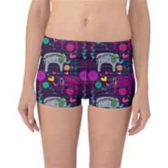 Love Colorful Elephants Background Reversible Bikini Bottoms by Nexatart