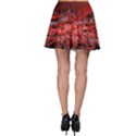 Red Fractal Valley In 3d Glass Frame Skater Skirt View2