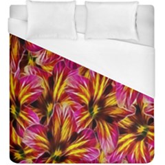 Floral Pattern Background Seamless Duvet Cover (king Size) by Nexatart