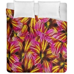 Floral Pattern Background Seamless Duvet Cover Double Side (california King Size) by Nexatart