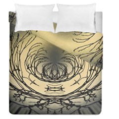 Atmospheric Black Branches Abstract Duvet Cover Double Side (queen Size) by Nexatart