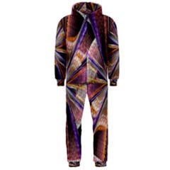 Background Image With Wheel Of Fortune Hooded Jumpsuit (men)  by Nexatart