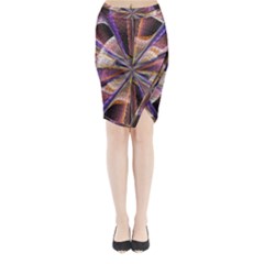 Background Image With Wheel Of Fortune Midi Wrap Pencil Skirt by Nexatart