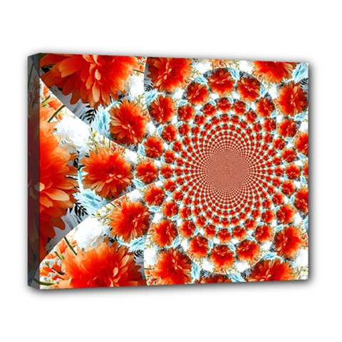 Stylish Background With Flowers Deluxe Canvas 20  X 16   by Nexatart