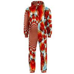 Stylish Background With Flowers Hooded Jumpsuit (men)  by Nexatart