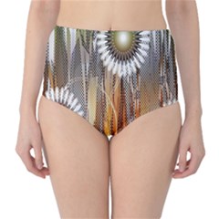 Floral Abstract Pattern Background High-waist Bikini Bottoms by Nexatart