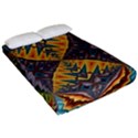 Kaleidoscopic Pattern Colorful Kaleidoscopic Pattern With Fabric Texture Fitted Sheet (California King Size) View2