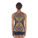 Kaleidoscopic Pattern Colorful Kaleidoscopic Pattern With Fabric Texture Women s Sport Tank Top  View2