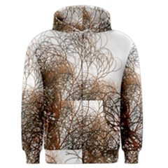 Digitally Painted Colourful Winter Branches Illustration Men s Zipper Hoodie by Nexatart