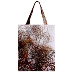 Digitally Painted Colourful Winter Branches Illustration Zipper Classic Tote Bag by Nexatart