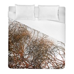 Digitally Painted Colourful Winter Branches Illustration Duvet Cover (full/ Double Size) by Nexatart