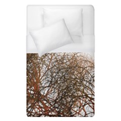 Digitally Painted Colourful Winter Branches Illustration Duvet Cover (single Size) by Nexatart