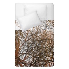 Digitally Painted Colourful Winter Branches Illustration Duvet Cover Double Side (single Size) by Nexatart