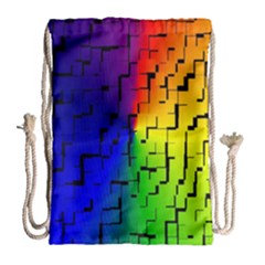 A Creative Colorful Background Drawstring Bag (large) by Nexatart