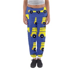 A Fun Cartoon Taxi Cab Tiling Pattern Women s Jogger Sweatpants by Nexatart