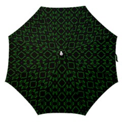 Green Black Pattern Abstract Straight Umbrellas by Nexatart