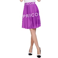 Zodiac Capricorn Purple A-line Skirt by Mariart