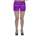 Zodiac Capricorn Purple Skinny Shorts View1