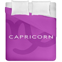 Zodiac Capricorn Purple Duvet Cover Double Side (california King Size) by Mariart