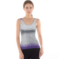 Purple Square Frame With Mosaic Pattern Tank Top by Nexatart