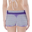 Purple Square Frame With Mosaic Pattern Boyleg Bikini Wrap Bottoms View2