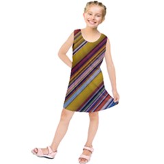 Colourful Lines Kids  Tunic Dress by Nexatart