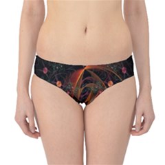 Fractal Wallpaper With Dancing Planets On Black Background Hipster Bikini Bottoms by Nexatart