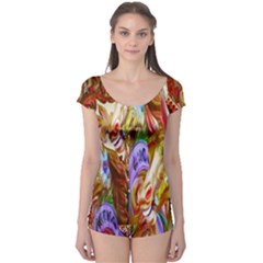 3 Carousel Ride Horses Boyleg Leotard  by Nexatart