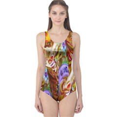 3 Carousel Ride Horses One Piece Swimsuit by Nexatart