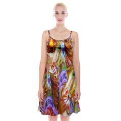 3 Carousel Ride Horses Spaghetti Strap Velvet Dress by Nexatart