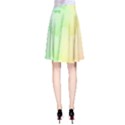 Cloud Blue Sky Rainbow Pink Yellow Green Red White Wave A-Line Skirt View2