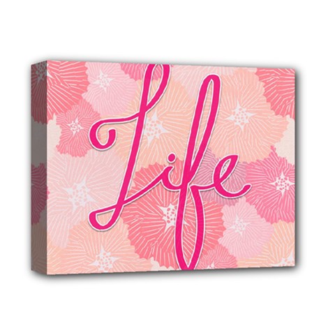 Life Typogrphic Deluxe Canvas 14  X 11  by Nexatart