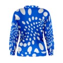 Circles Polka Dot Blue White Women s Sweatshirt View2