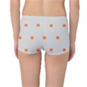 Diamond Polka Dot Grey Orange Circle Spot Boyleg Bikini Bottoms View2