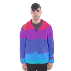 Circles Colorful Balloon Circle Purple Blue Red Orange Hooded Wind Breaker (men) by Mariart