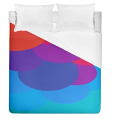 Circles Colorful Balloon Circle Purple Blue Red Orange Duvet Cover (queen Size) by Mariart