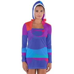 Circles Colorful Balloon Circle Purple Blue Red Orange Women s Long Sleeve Hooded T-shirt by Mariart