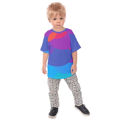 Circles Colorful Balloon Circle Purple Blue Red Orange Kids  Raglan Tee by Mariart