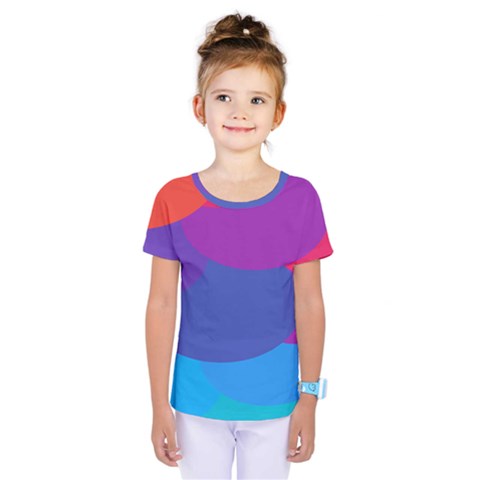 Circles Colorful Balloon Circle Purple Blue Red Orange Kids  One Piece Tee by Mariart