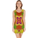 Digital Color Ornament Sleeveless Bodycon Dress View1