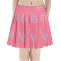 Branch Berries Seamless Red Grey Pink Pleated Mini Skirt View1