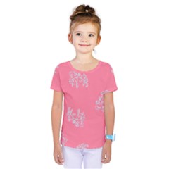 Branch Berries Seamless Red Grey Pink Kids  One Piece Tee