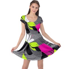 Abstract Illustration Nameless Fantasy Cap Sleeve Dresses by Nexatart